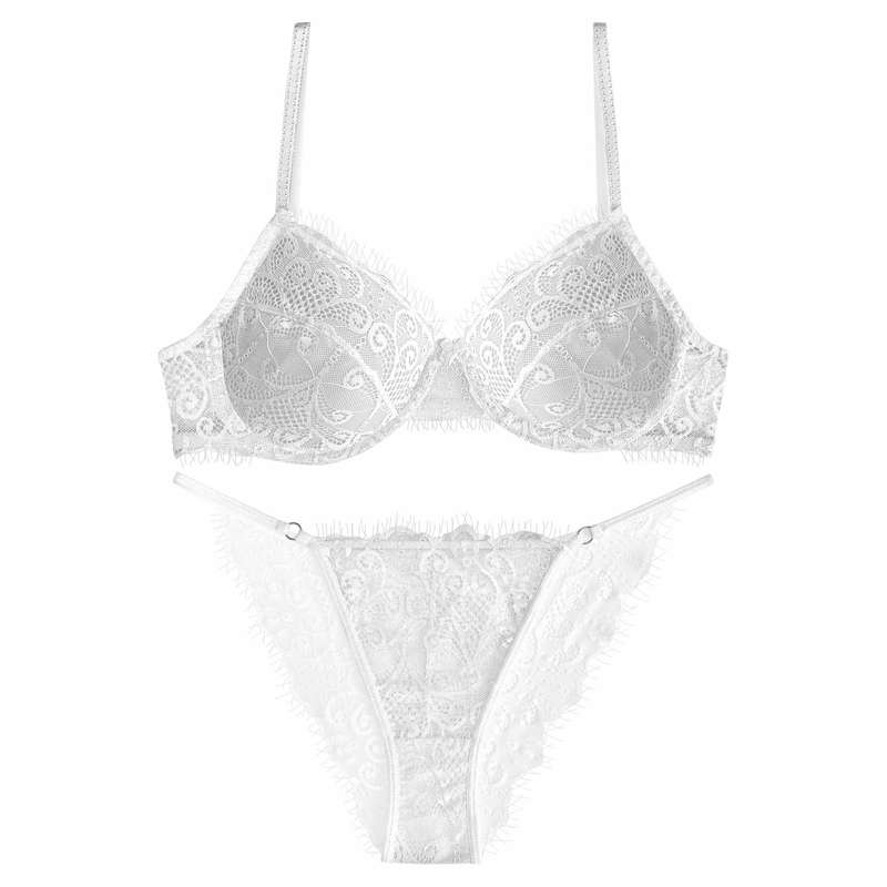 ست شورت و سوتین زنانه نوشه پوش کد 54006 رنگ سفید