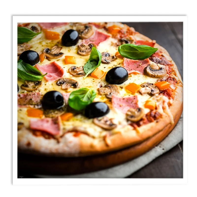 تابلو نوری بکلیت طرح فست فود پیتزا مدل W-S1059