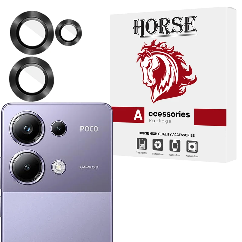 محافظ لنز دوربین هورس مدل RINH20 مناسب برای گوشی موبایل شیائومی Poco M6 Pro 4G