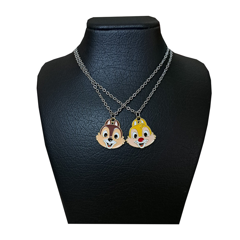 گردنبند دخترانه مدل سنجاب بسته 2 عددی