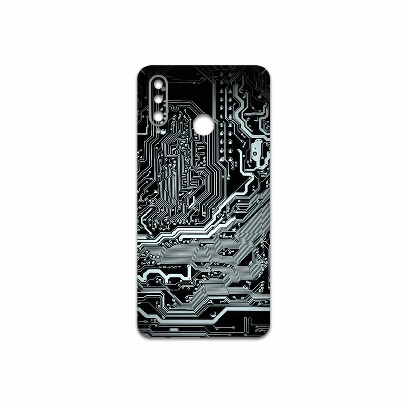 برچسب پوششی ماهوت مدل Black-Printed-Circuit-Board مناسب برای گوشی موبایل هوآوی P30 Lite (48 MP Camera)