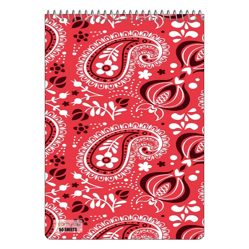 دفتر نقاشی 50 برگ سیمی کارنیکا طرح پترن ایرانی Persian Pattern کد 23862