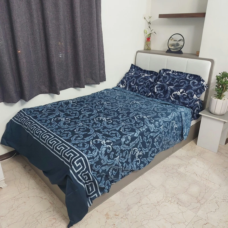 سرویس روتختی مدل حاشیه ورساچ niki 240 دو نفره سه تکه