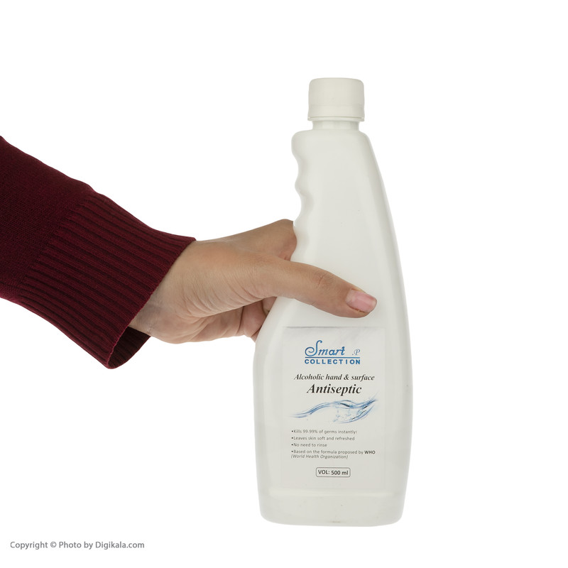 ژل ضدعفونی کننده دست و سطوح اسمارت کالکشن کد SMT152 حجم 500 میلی لیتر