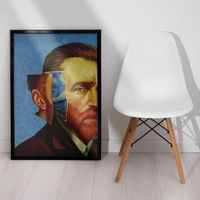 تابلو صبا طرح مدل شب پرستاره ونگوگ کد T120