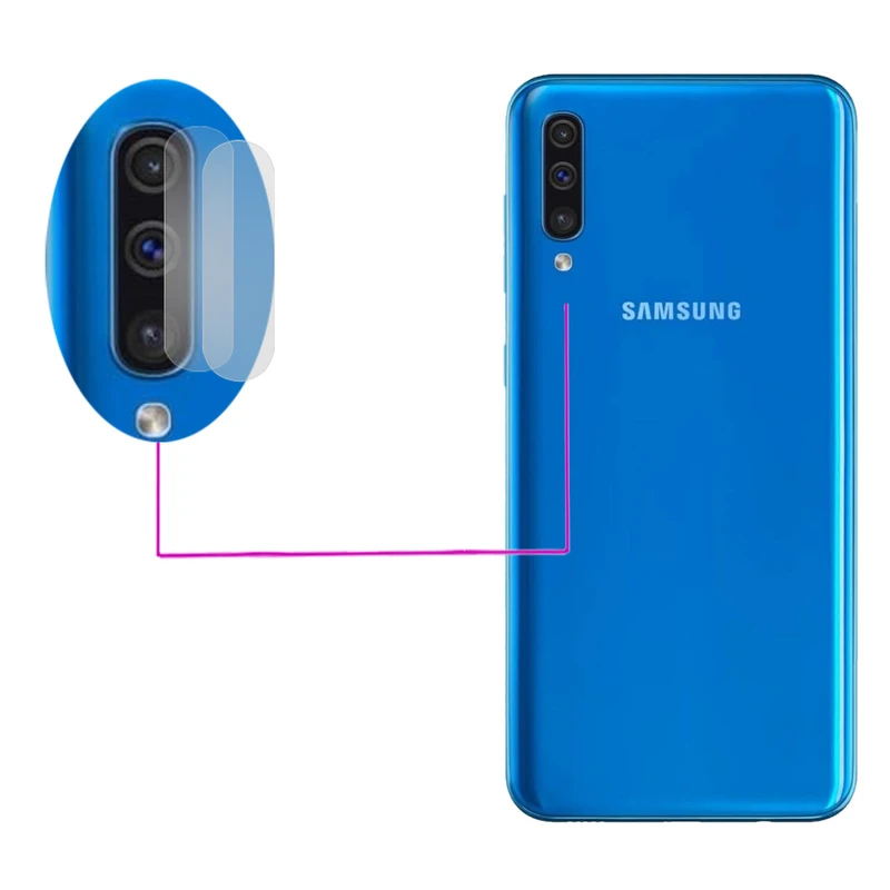  محافظ لنز دوربین مدل LTP مناسب برای گوشی موبایل سامسونگ Galaxy A50 بسته دو عددی