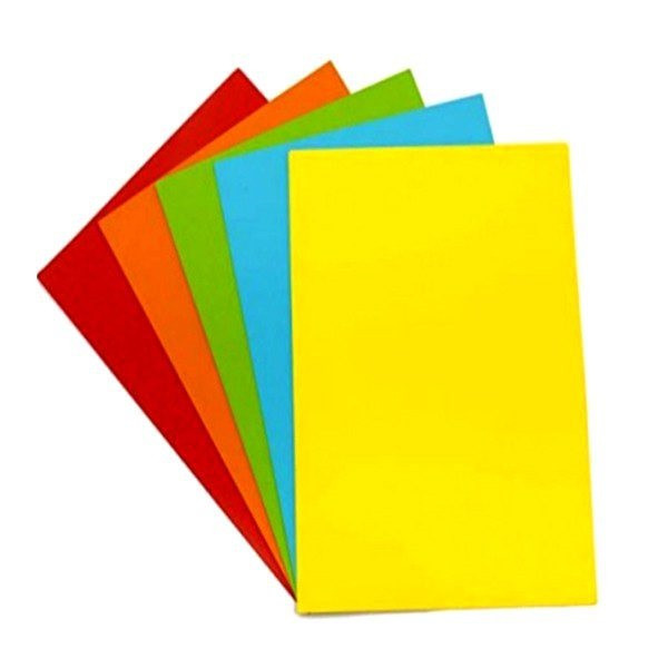 مقوا رنگی مدل دورو رنگی سایز 35x25 سانتی متر بسته 5 عددی