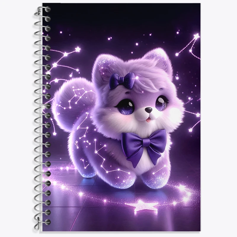 دفتر لغت 50 برگ خندالو طرح گربه ملوس کد F5483