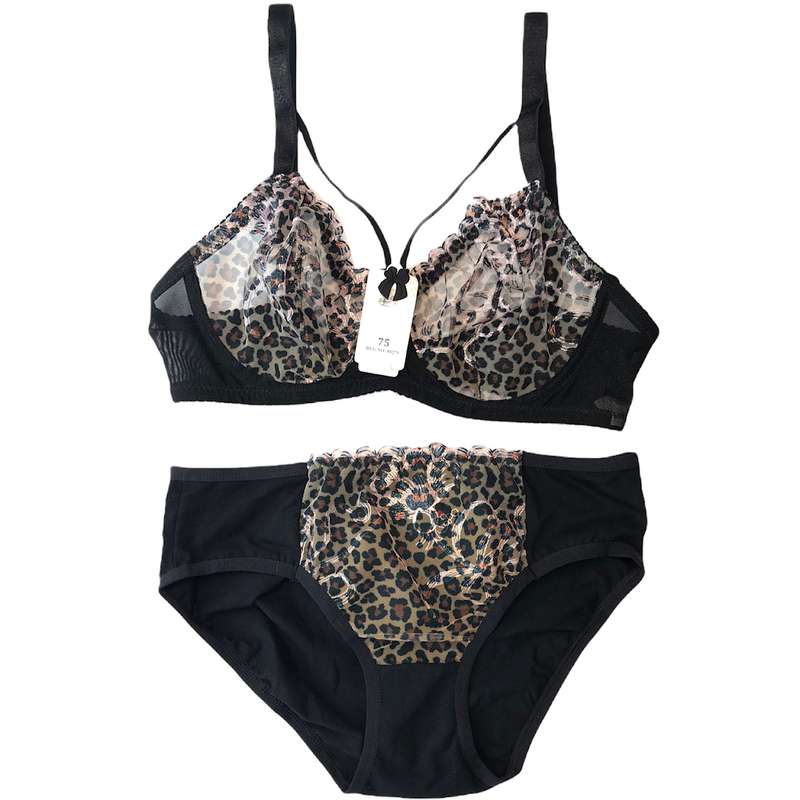 ست شورت و سوتین زنانه لعيا مدل فنردار هارنس دار