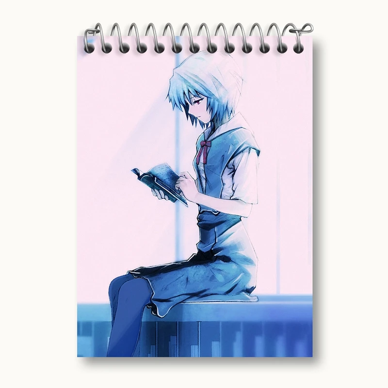 دفتر یادداشت 50 برگ خندالو مدل ری آیانامی انیمه اونگلیون کد 13805