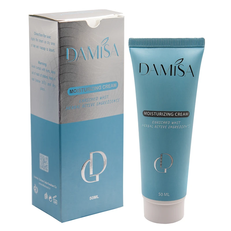 کرم آبرسان و مرطوب کننده دست و صورت دامیثا مدل بایوتکنولوژی مناسب برای انواع پوست حجم 50 میلی‌لیتر