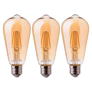 لامپ ادیسونی 4 وات ماهور مدل ST64 پایه E27 بسته 3 عددی