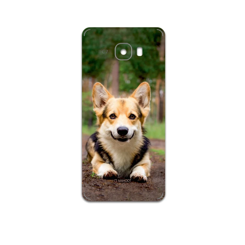 برچسب پوششی ماهوت مدل Dog-2 مناسب برای گوشی موبایل سامسونگ Galaxy C7