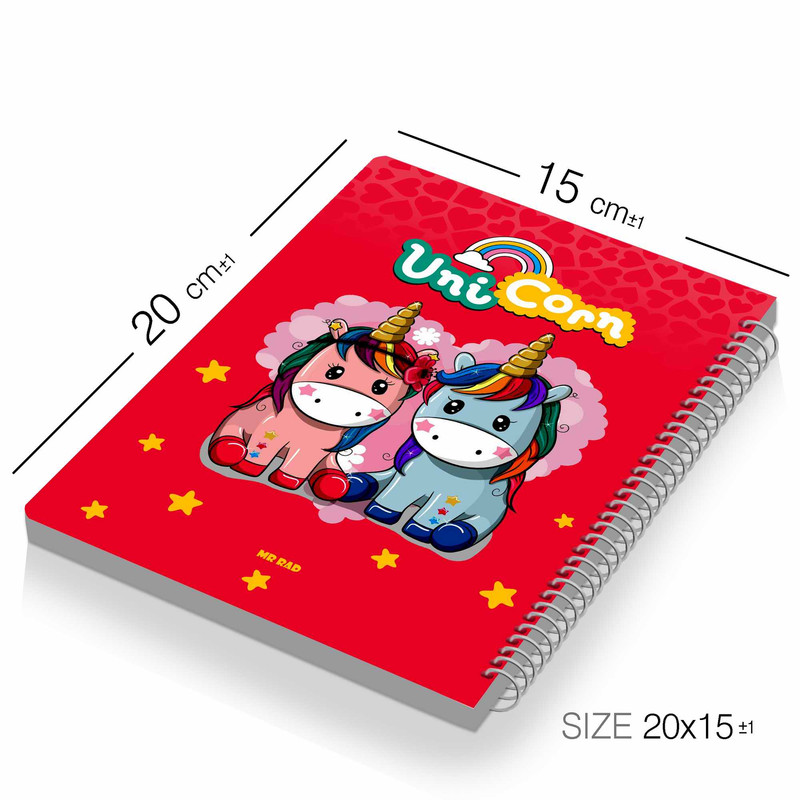 دفتر مشق مستر راد مدل یونیکورن کد 1695 Unicorn