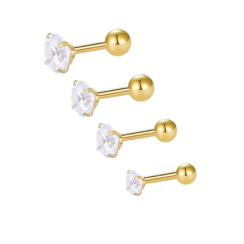 پیرسینگ گوش زنانه کد PS671 بسته 4 عددی