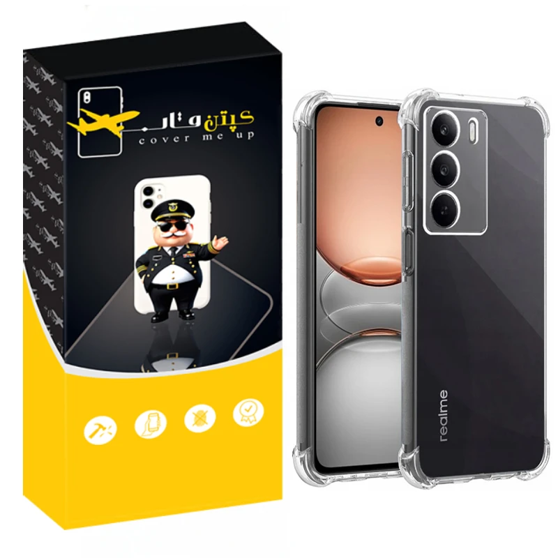 کاور کپتن قاب مدل Crystal مناسب برای گوشی موبایل ریلمی C71
