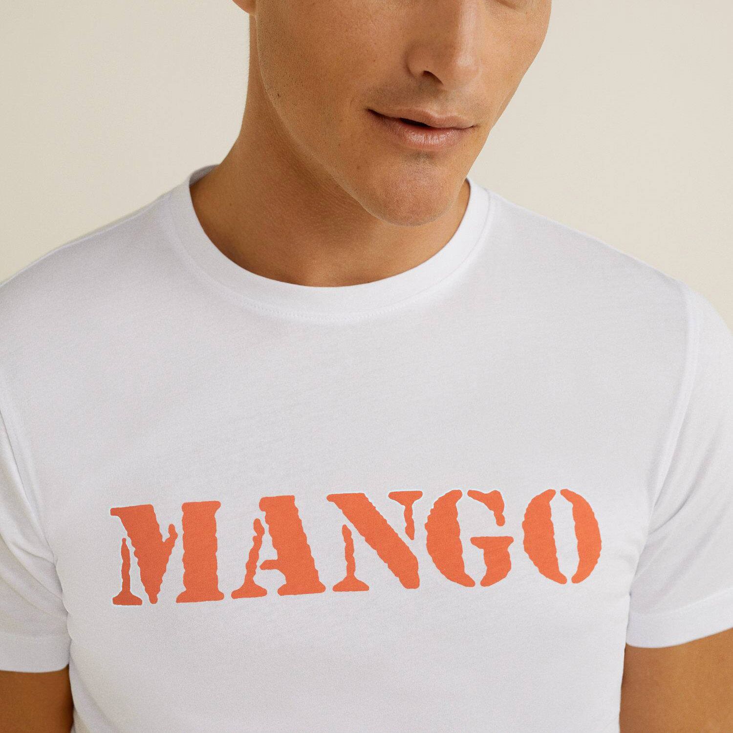 تی شرت آستین کوتاه مردانه مانگو مدل OR070LOG -  - 6