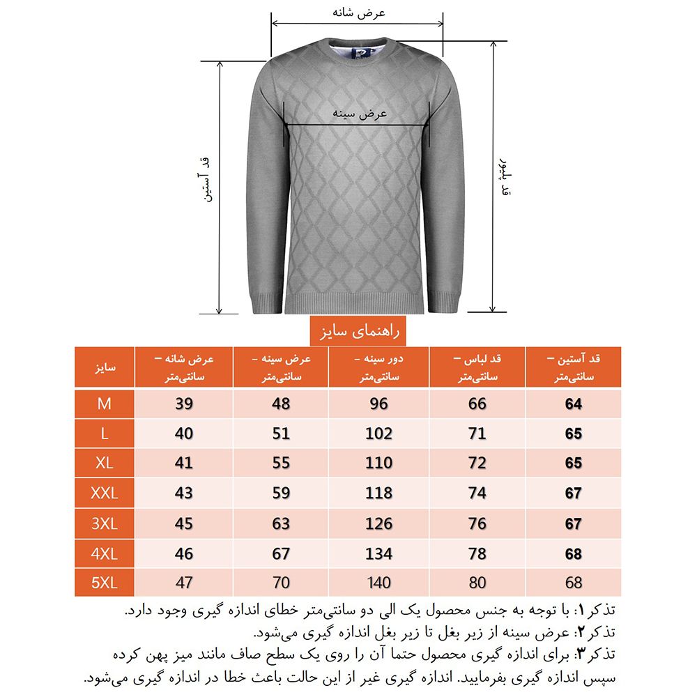 پلیور مردانه تریکو پاییزان مدل LOZ یقه گرد رنگ سرمه‌ای -  - 8