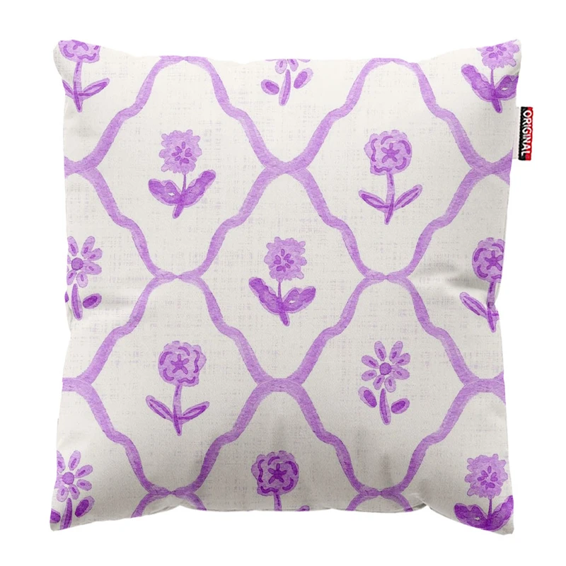 کوسن پاد آفرین طرح گل کد 4234 سایز 40*40 سانتی متر