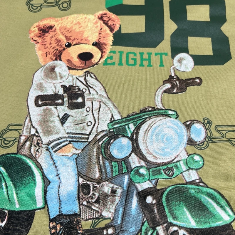 عکس شماره 2 : ست تی شرت آستین کوتاه و شلوارک راحتی پسرانه مدل pj1034