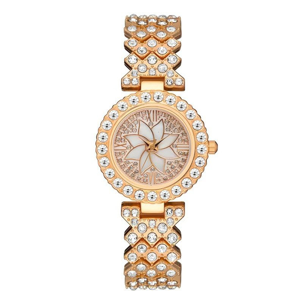 ساعت مچی عقربه ای زنانه مدل فول نگین RR