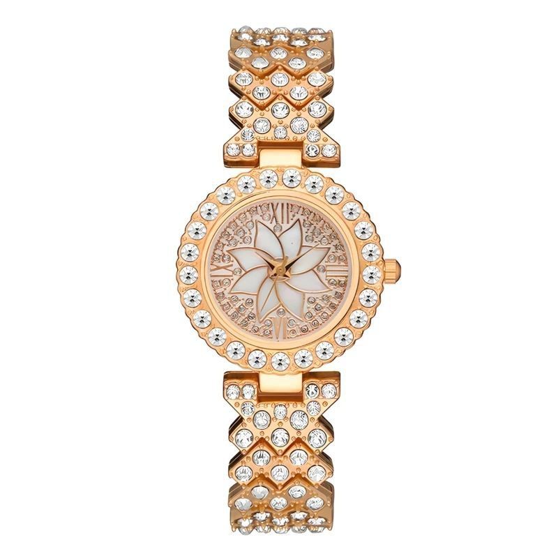 ساعت مچی عقربه ای زنانه مدل فول نگین RR - - 1