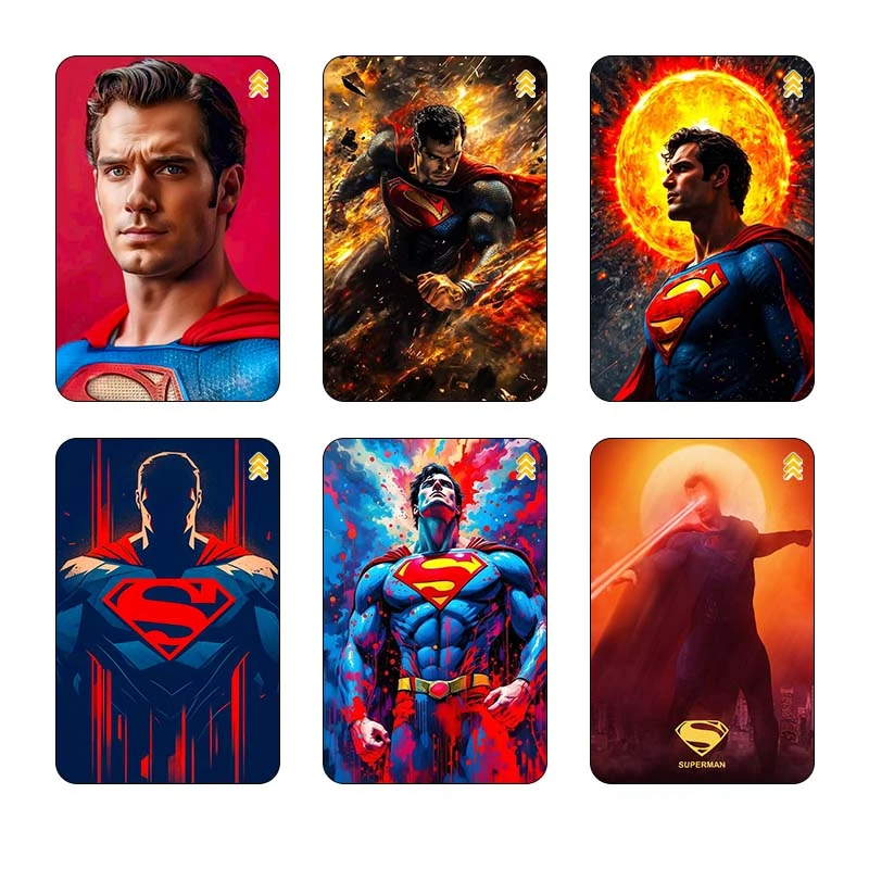 استيکر کارت کارنيکا طرح سوپرمن کد 49948 مجموعه 6 عددی