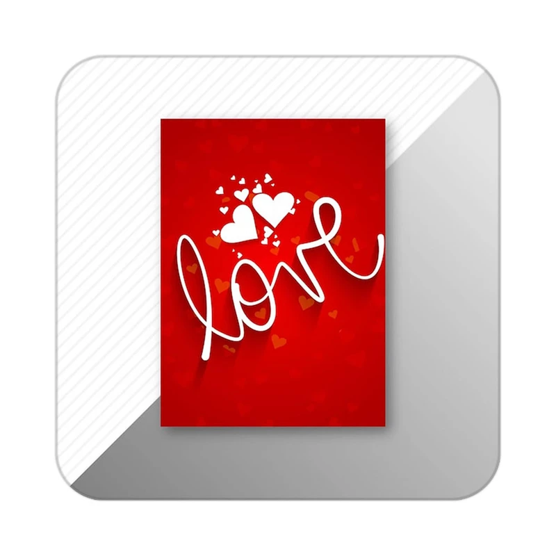 زیر لیوانی کاکتی طرح عاشقانه مدل mp36530