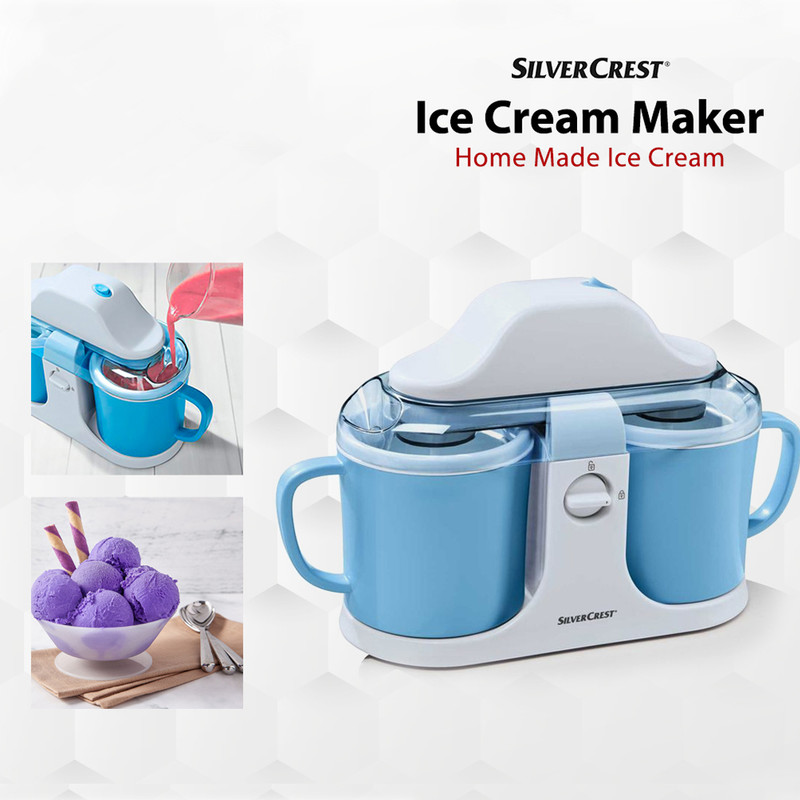 بستنی ساز دوقلو سیلور کرست مدل ice cream maker