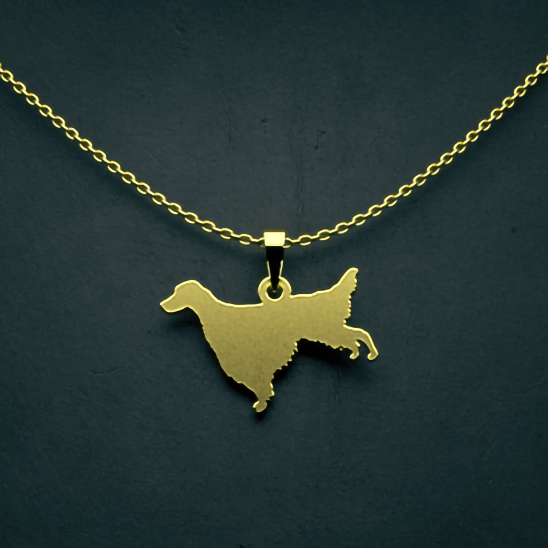 گردنبند طلا 18 عیار زنانه مدوپد مدل سگ کد J3-1-1170