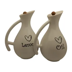 ست آبلیموخوری و ظرف روغن 2 پارچه مدل قلب کد 03