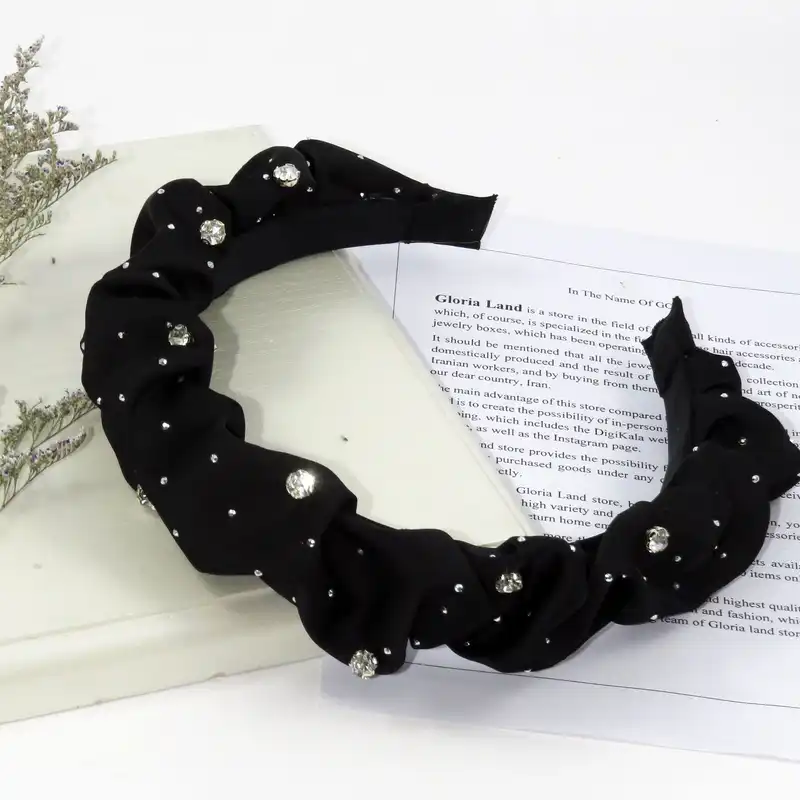 تل مو زنانه مدل نگین دار مجلسی کد G_Lnd_447