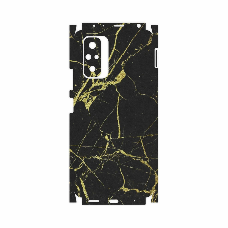 برچسب پوششی ماهوت مدل Graphite-Gold-Marble-FullSkin مناسب برای گوشی موبایل شیائومی Redmi Note 10 Pro