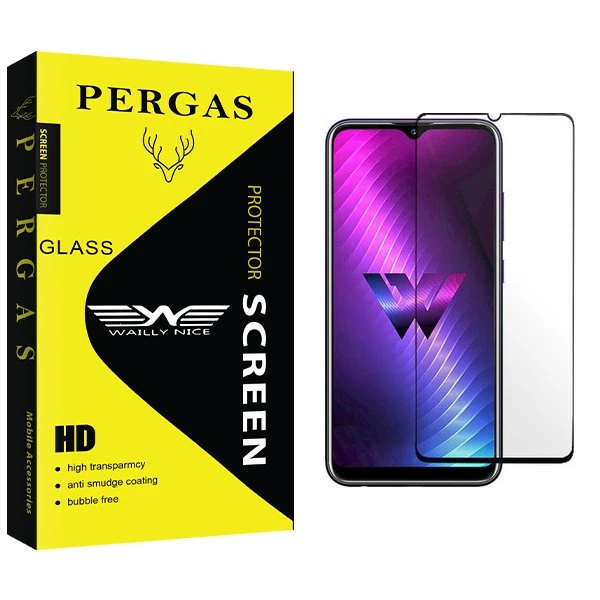 محافظ صفحه نمایش شیشه ای وایلی نایس مدل Pergas مناسب برای گوشی موبایل ال جی W30 Pro