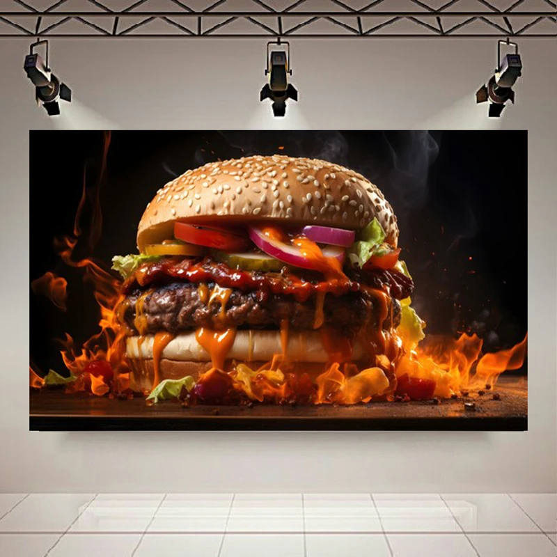 استیکر طرح همبرگر مدل سس تند کد AR304488