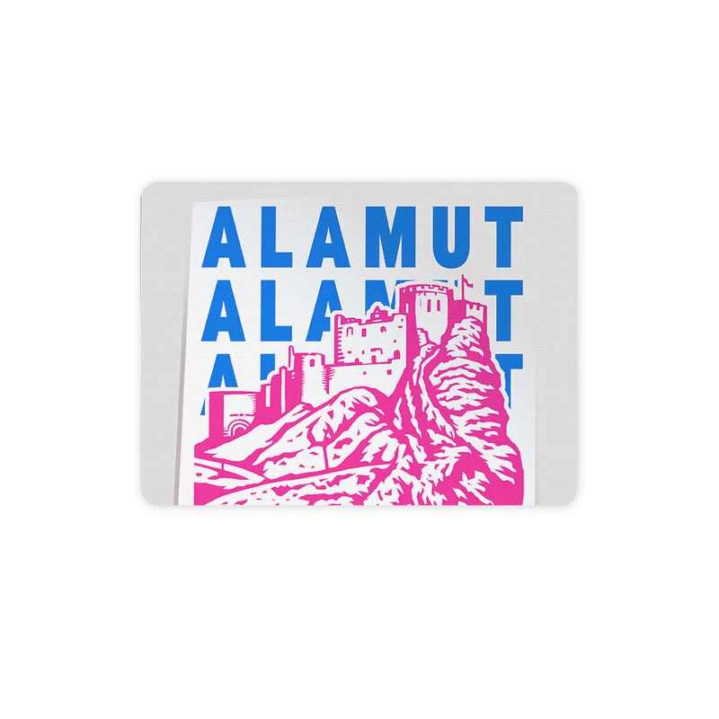 ماوس پد ترمه طراحان ایده مدل نماد قلعه الموت کد map0099 سایز 19*28 سانتی متر