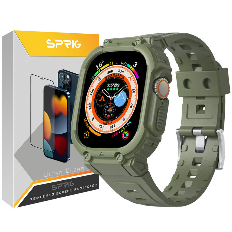 بند اسپریگ مدل Armor G-Shock مناسب برای اپل واچ Ultra 49 میلیمتری