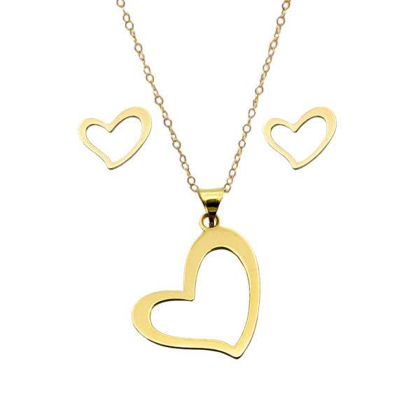 نیم ست زنانه مدل قلب 59