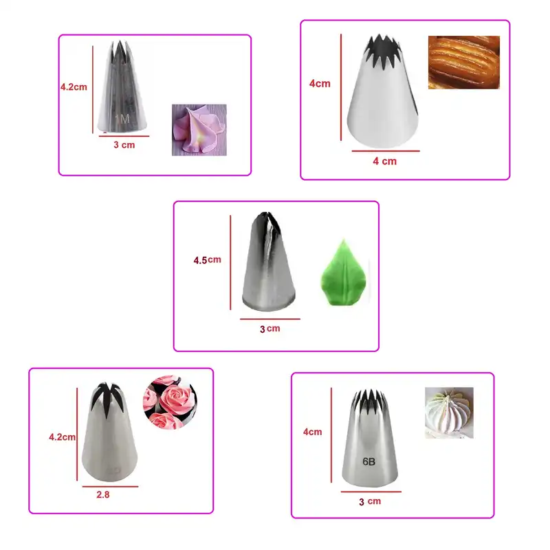 ماسوره شیرینی پزی مدل Useful مجموعه 5 عددی