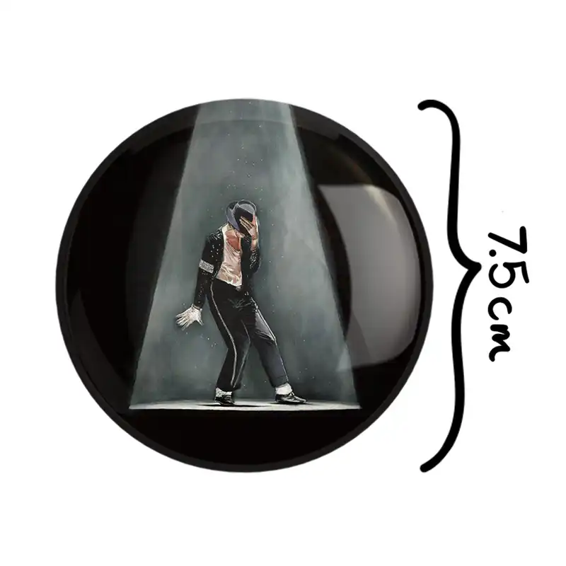 آینه جیبی خندالو طرح مایکل جکسون Michael Jackson مدل تاشو کد 3280