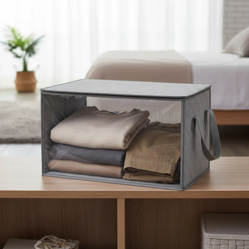 عکس شماره 5 : کاور لباس ارگانو مدل پنجره دار بسته 5 عددی