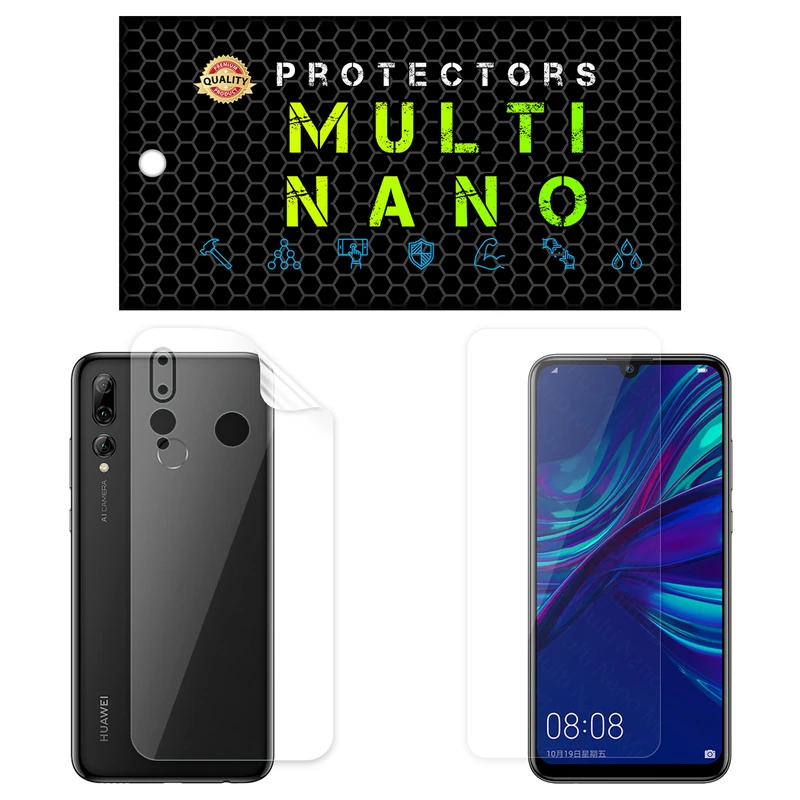 محافظ صفحه نمایش مولتی نانو مدل X-SFT مناسب برای گوشی موبایل هوآوی P Smart Plus 2019 به همراه محافظ پشت