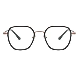 فریم عینک طبی چند ضلعی مدل TJ816C01P81 مناسب برای صورت گرد و بیضی