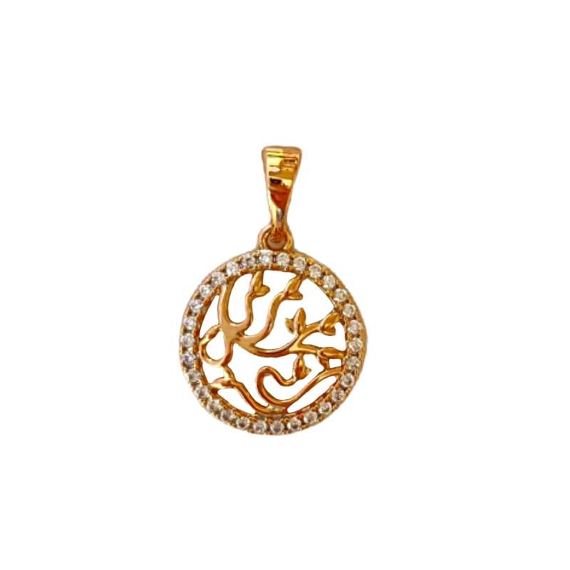 آویز گردنبند زنانه ژوپینگ مدل برگ و درخت و دایره