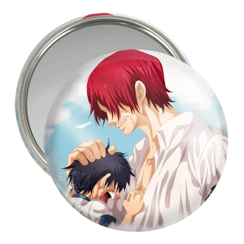 آینه جیبی خندالو مدل شنکس و لوفی انیمه وان پیس One Piece  کد 11428