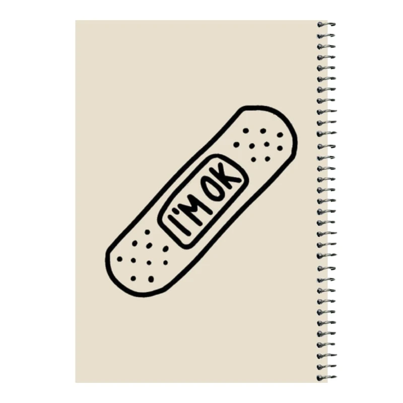 دفتر مشق 80 برگ اس جی مدل چسب زخم   