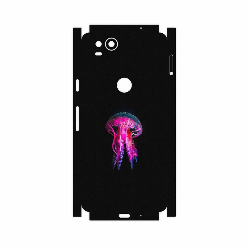 برچسب پوششی ماهوت مدل jellyfish-FullSkin مناسب برای گوشی موبایل گوگل Pixel 2