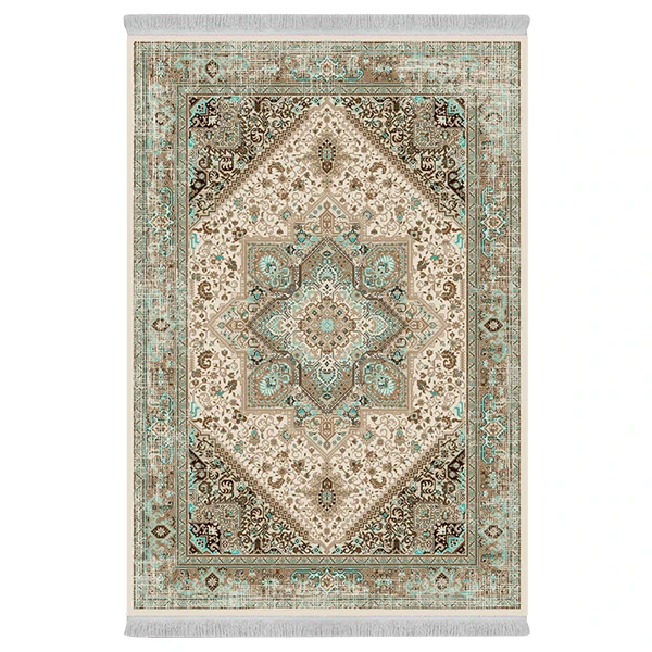 فرش پارچه‌ای دفه مدل فرشینه طرح مدرن کد 1011