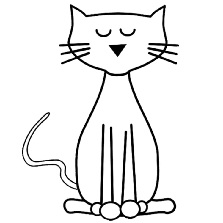 استیکر پارچه و لباس پاد آفرین مدل گربه کد DKST399