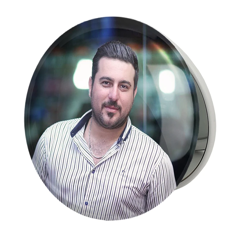 آینه جیبی خندالو طرح محسن کیایی مدل تاشو کد 6302 